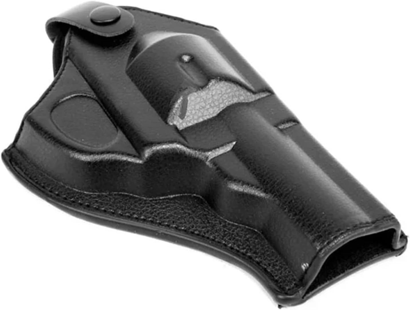 Airsoft Tactical Force Leather Revolver Pistol Holster (Short) Black Training