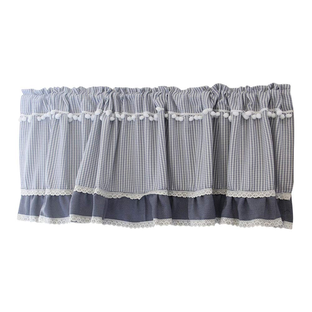 Cortina pequeña rUrEu de encaje para ventana, balcón y gabinetes de cocina de 200x90 cm