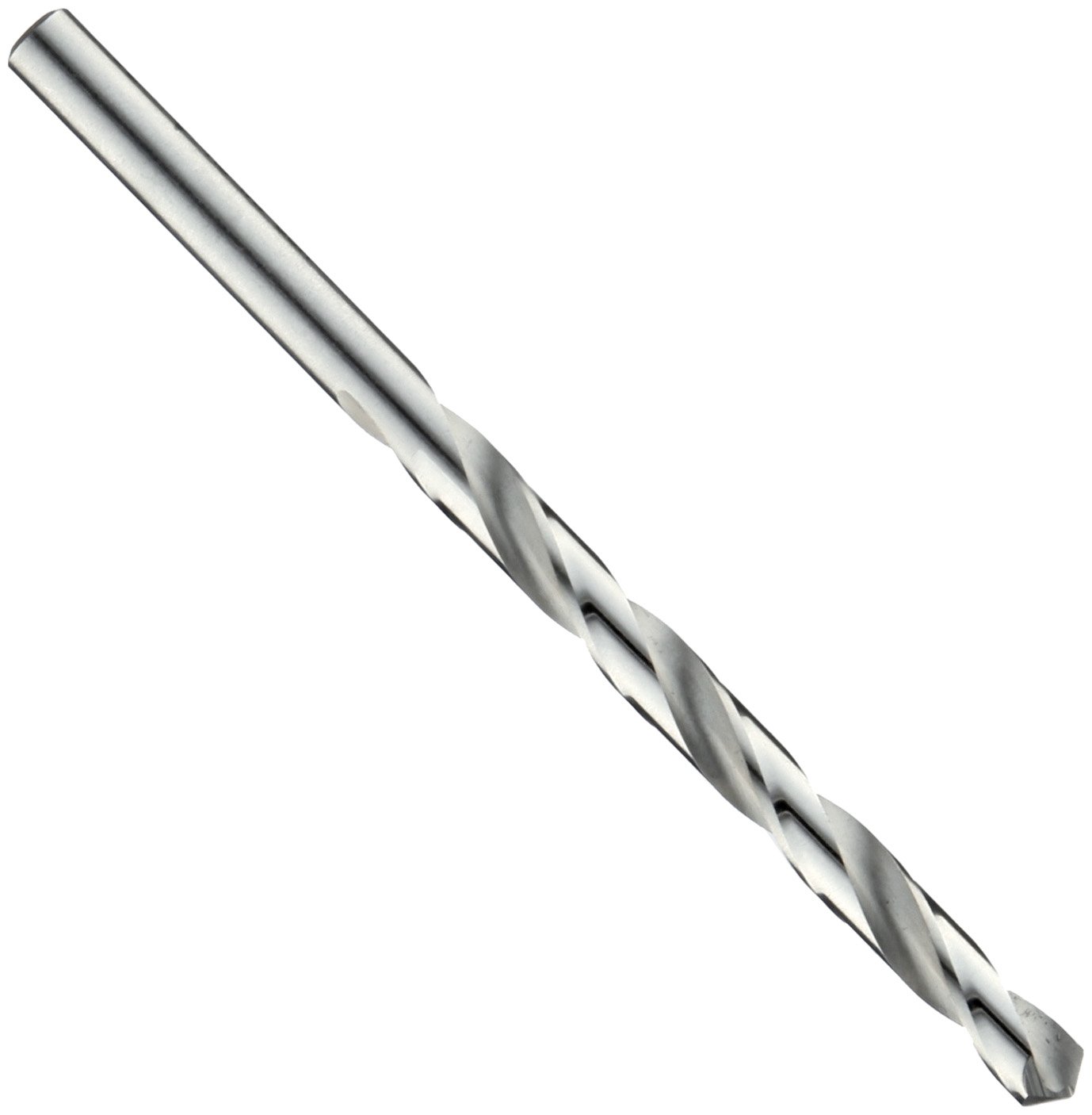 Cleveland 2228 High Speed Steel Jobbers' Length Drill Bit, Uncoated (Bright), Round Shank, 118 Degree Split Point, Wire Size #6 (Pack of 12)