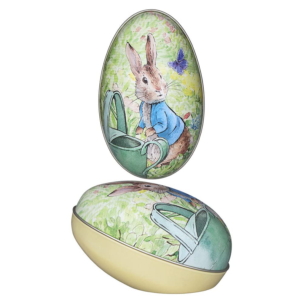 Crafty Capers Time to Water | Peter Rabbit Two-Part Tinware Egg | Fillable Easter Gift