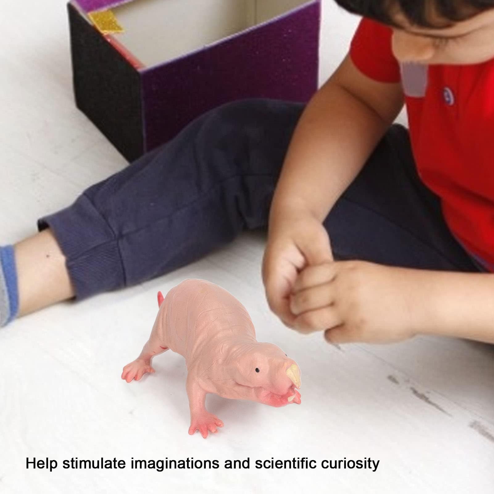 SPYMINNPOO Mole Figurine Toy, Static Mole Model for Kids Sand Play Animal Educational Toys & Home Decorative Ornament - Image 3