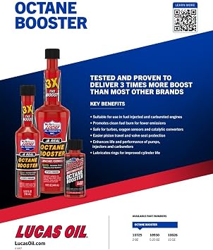 High-Performance Fuel Additive for Turbo & Carbureted Engines 10026-15 oz Octane Booster | 6 Pack