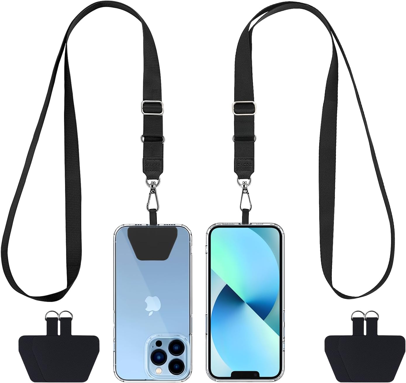 Amazon.com: CACOE Phone Lanyard 2 Pcs Adjustable Neck Strap,4 Pcs ...