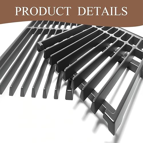 Miniatura 10 de PCBZ0A - Rejilla de cocción de hierro fundido de 6 14 pulgadas de ancho para parrillas de barbacoa, parrillas eléctricas a gas, rejillas de cocción