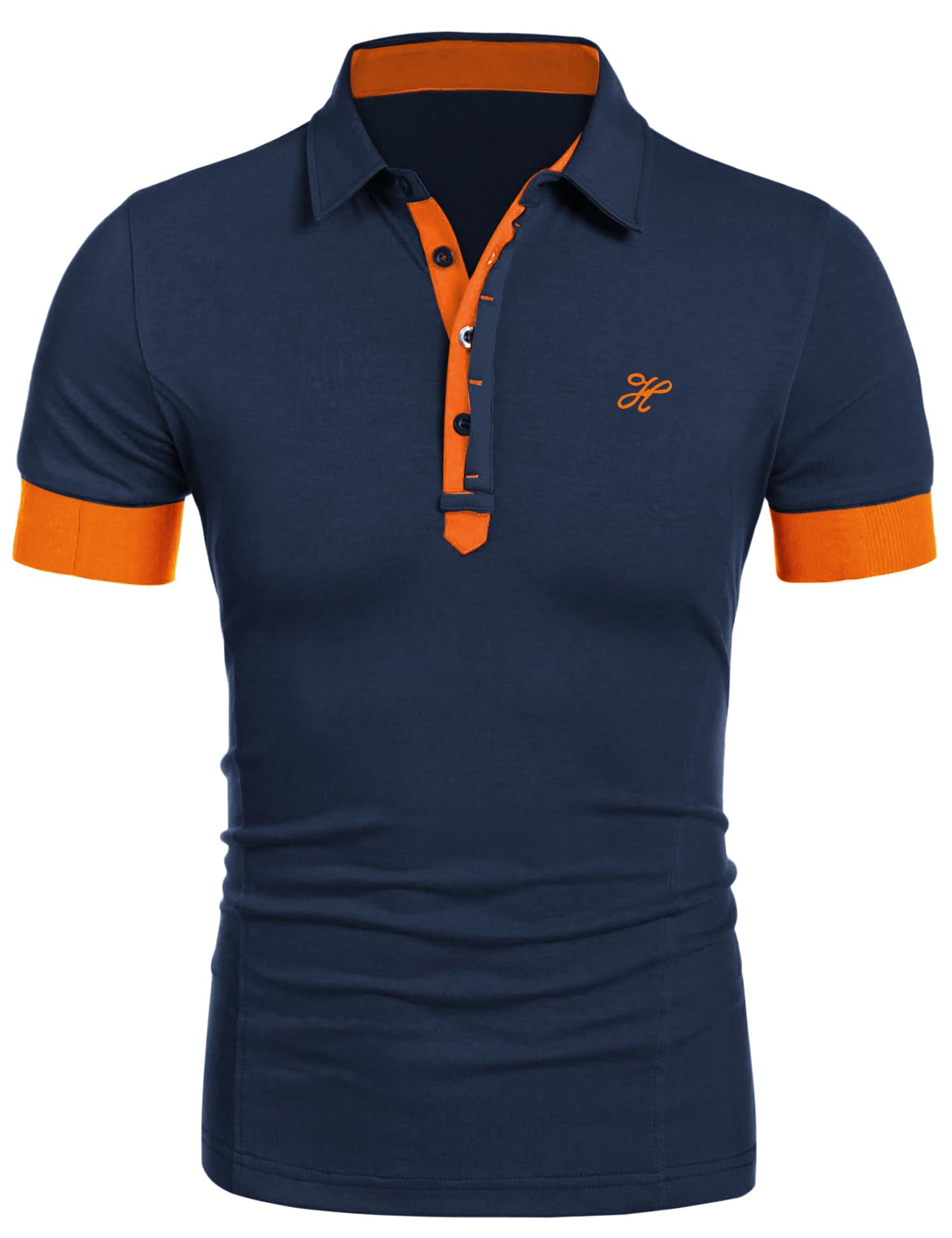 COOFANDY Polo pour Homme Manches Courtes Broderie t-Shirt Homme Polo Chemise d'été légère Polo Alpha Chemises de Golf