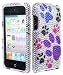 Electromaster Colorful Dog Paw Bling Rhinestone Diamond Snap-On Hard Sking Case for Apple Ipod Touch iTouch 4th Generation Gen 4g 4 8gb 32gb 64gb
