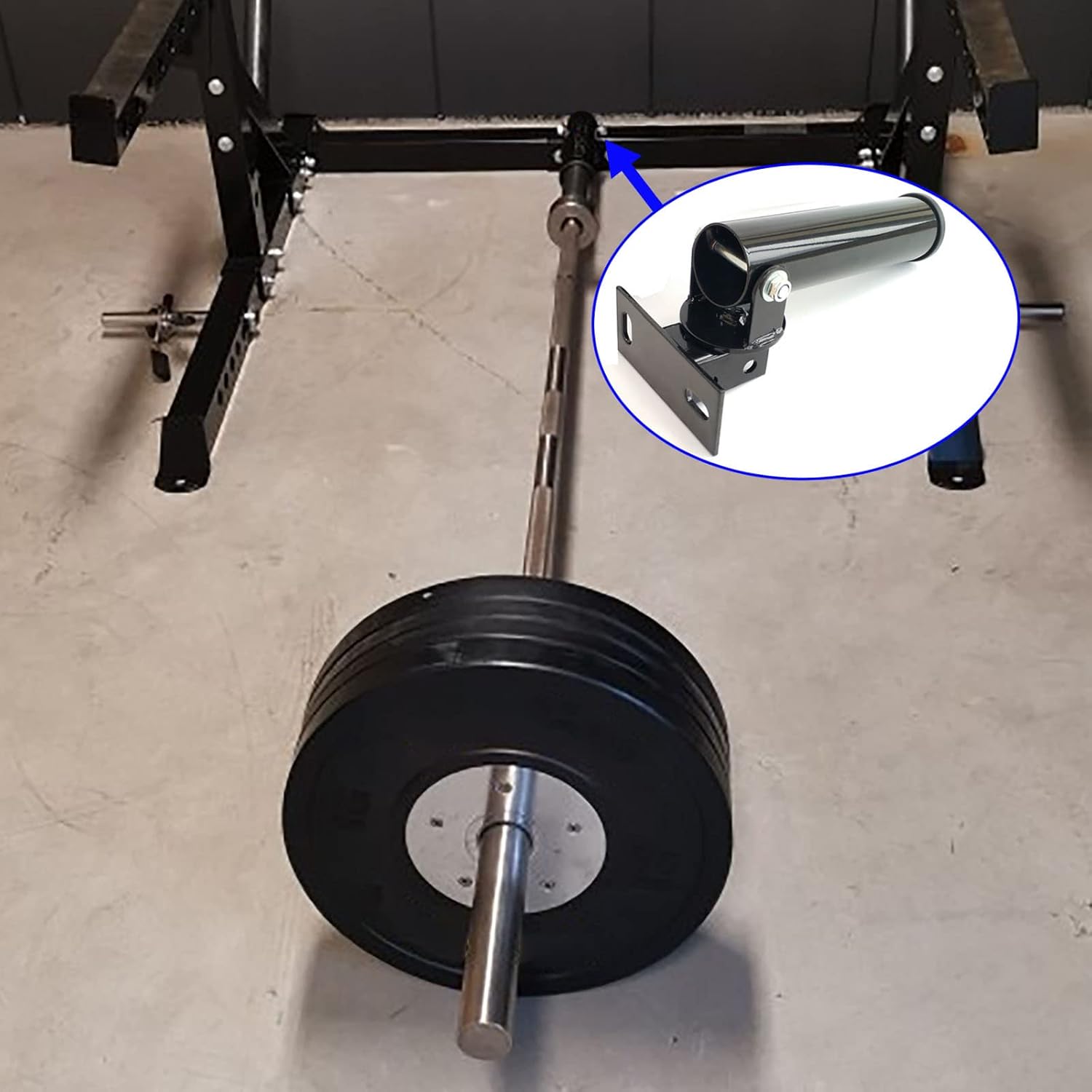 MARSAFIT Wall Mount Post Landmine Attachment for Barbell Bar with 360 Degree Rotation, T-bar Row Attachment Landmine Base, Fitness Exercise Equipment Fits 2 Inch Olympic Bars