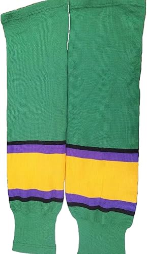 Vista 2 de My Party Shirt Calcetines de hockey sobre hielo Green Ducks (par)