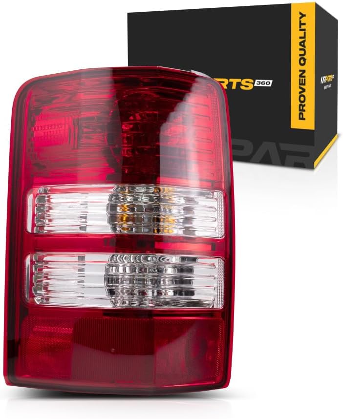 KarParts360 For Jeep Liberty 2008-2012 Tail Light Driver Side Replacement For CH2800180 | 55157347AB, 55157347AC