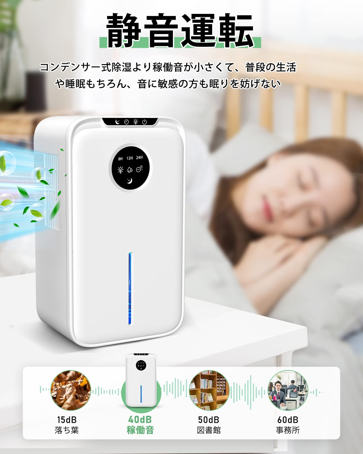 Amazon | 除湿機 大容量 2.2L 除湿量1L/日 除湿器 ぺルチェ式