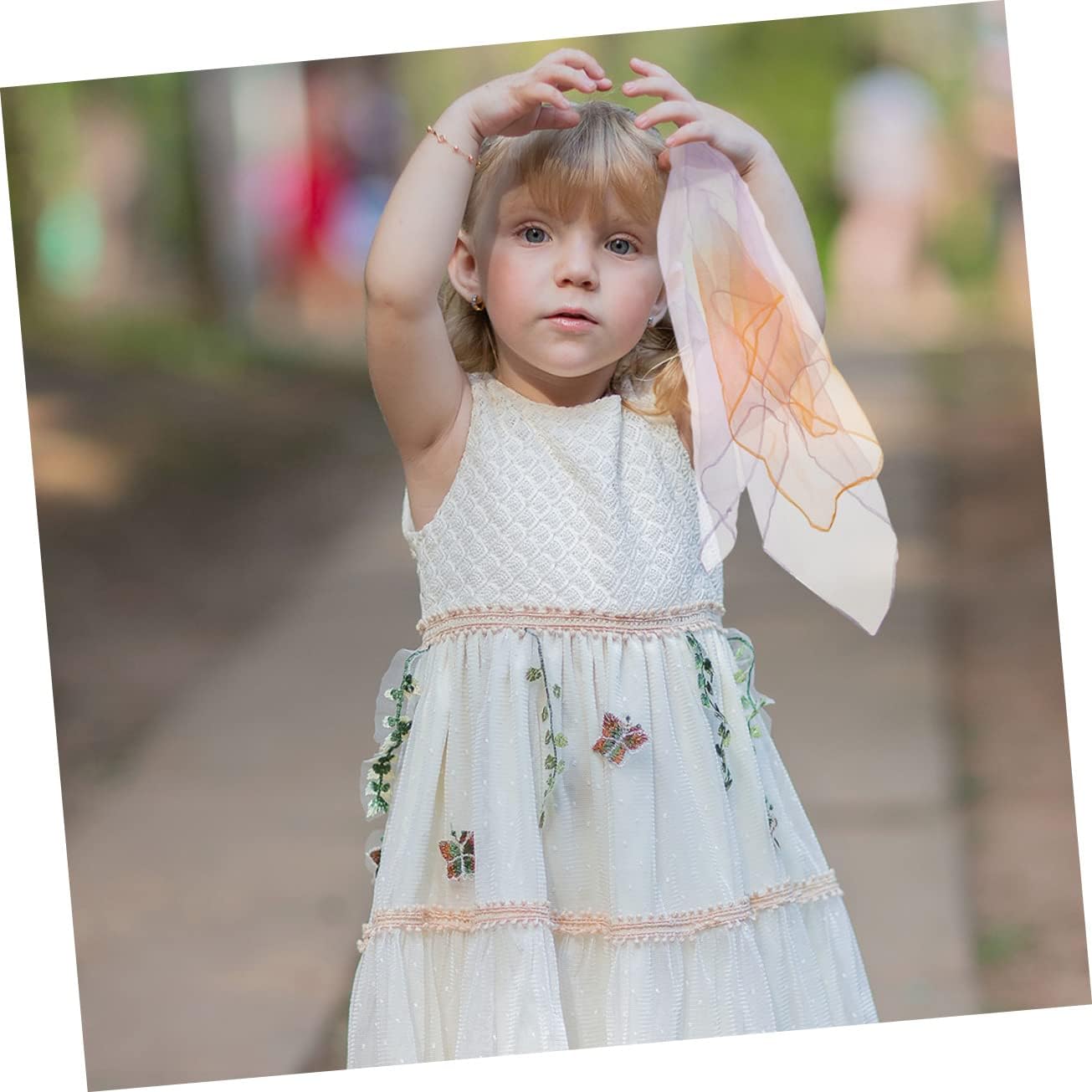 FRCOLOR 12pcs Boys and Girls Dance Juggling Scarves Square Chiffon Scarves for Stage Rave for Boys and Girls Random Color