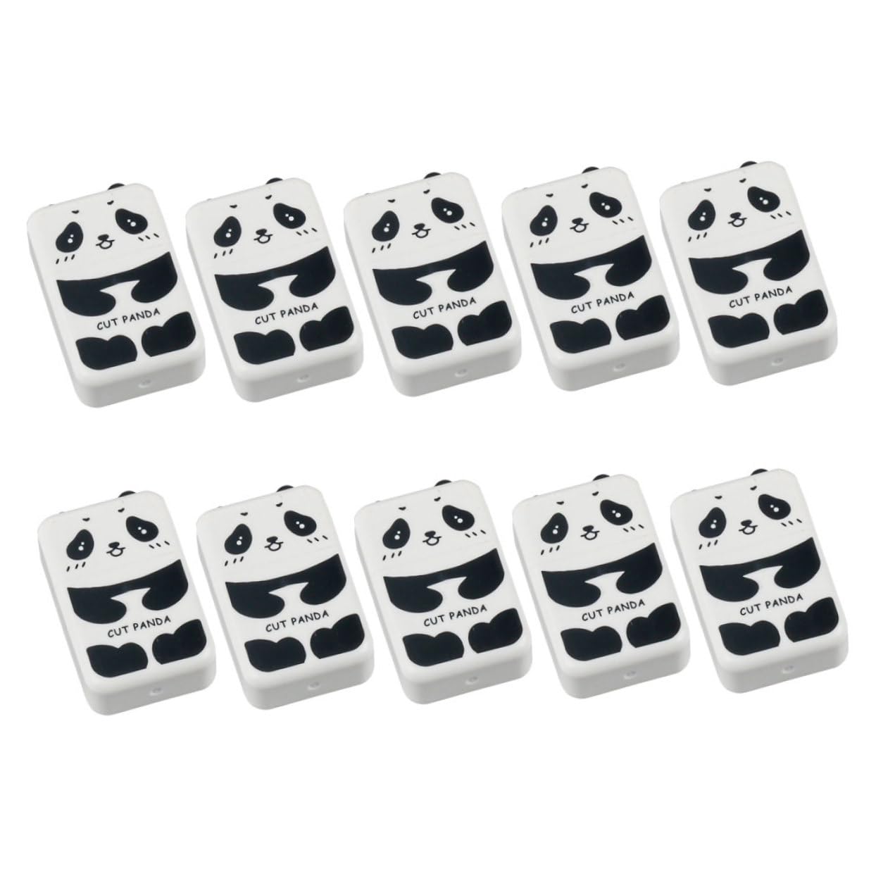 OSALADI 4 Ensembles Gomme Panda Gommes Panda Créative Et Mignonne Mignonne Caricature Des Effacements s Pour Les Filles D'écriture Caoutchouc 10 Pièces * 4