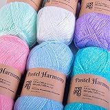 Magenta textiles | Baby Yarn - Super Soft #1 Weight with a Touch of Sparkle | Collection of 6 Large