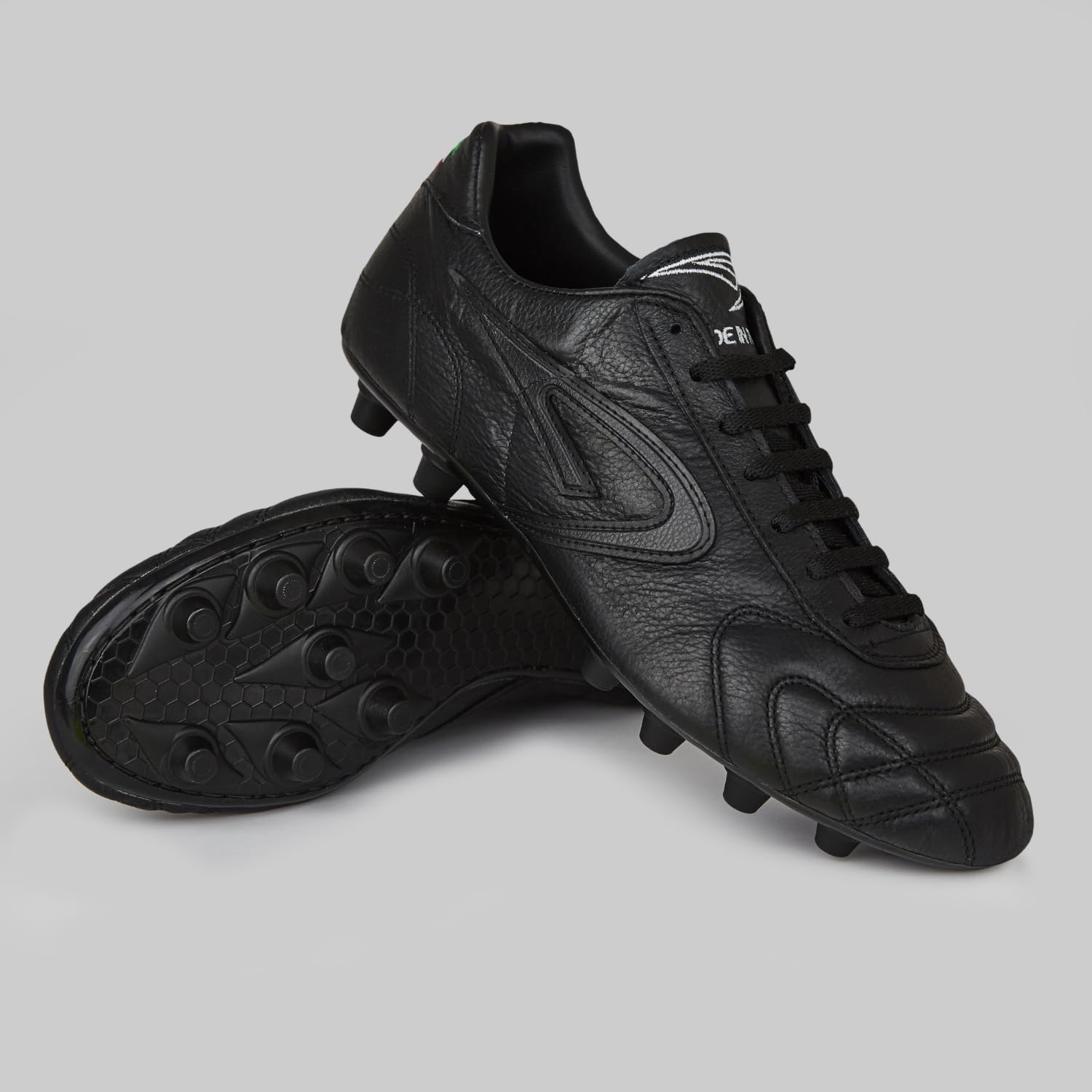 Scatto all Black - Scarpe da Calcio in Pelle Naturale di Vitello - Nero