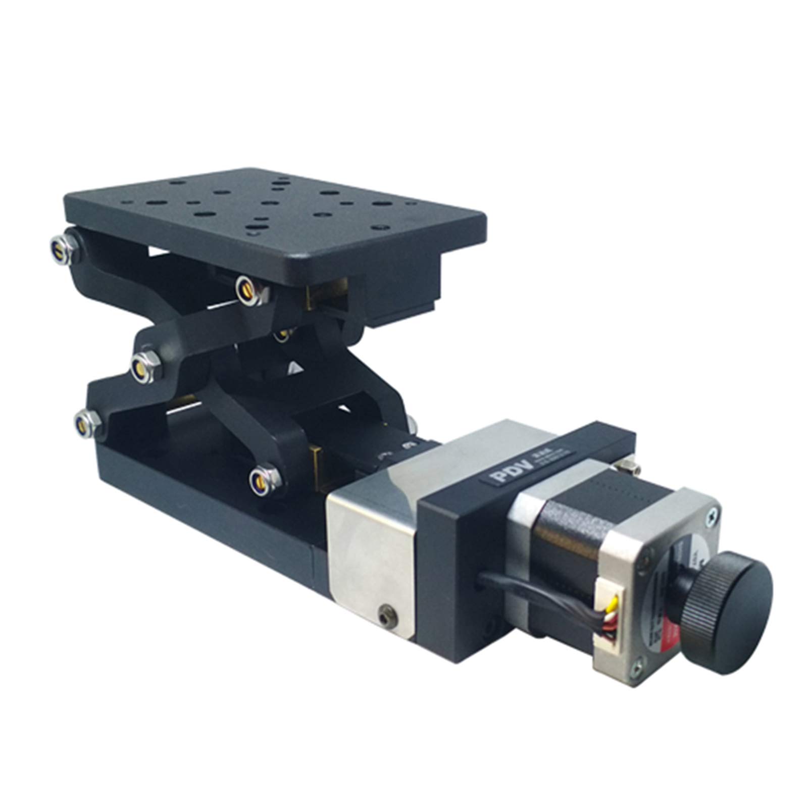 Caige60mm Precision Motorized Lab Jack, Z-axis Horizontal Fixed Electric Lifting Platform with Limit Function