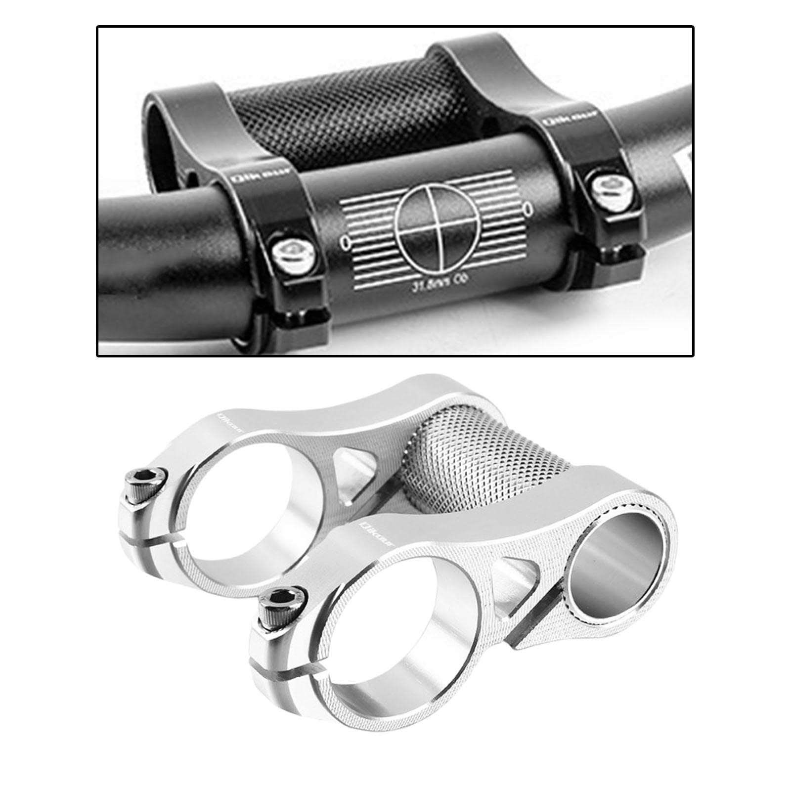 Prolunga per Attacco Manubrio Cavo, Ultraleggera, per BMX da Strada, Adattatore per Doppio Attacco Manubrio, Accessorio da 31,8 Mm