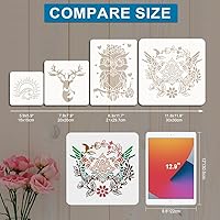 Vista 4 de MAYJOYDIY Plantillas de ajedrez de 11.8 x 11.8 pulgadas, corazones, clubes, diamantes, espadas, con pincel, piezas de ajedrez internacional, trajes