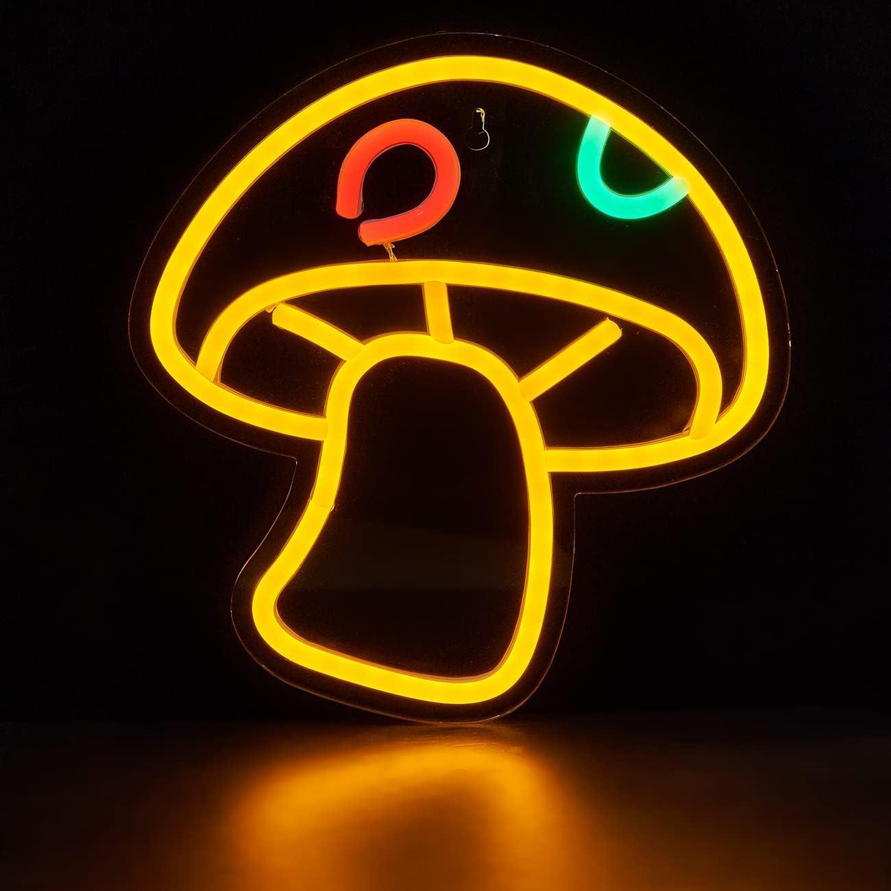 LED Neon Mushroom Cute Neon Sign, USB Powered Neon Signs Night Light, 3D Wall Art & Game room Bedroom Living Room party Decor lamp for Children Kids Girls Boys