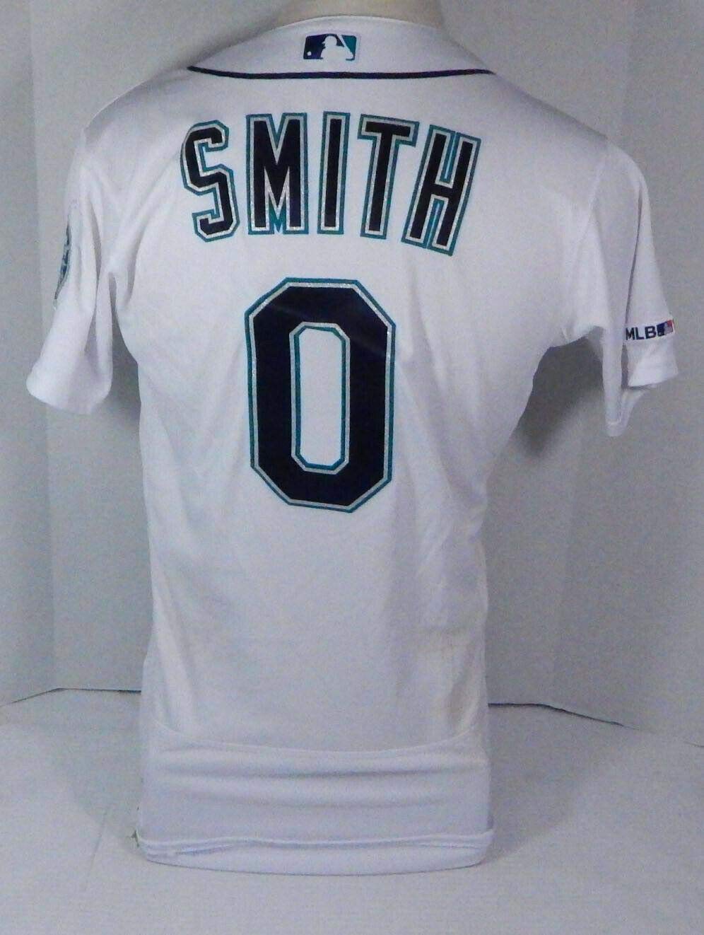 2019 Seattle Mariners Mallex Smith #0 Game Used Jersey 150 Patch DP04408 - Game Used MLB Jerseys