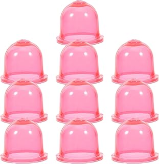 DECHOUS 10個入り透明オイルカップ 芝刈り機 草刈り機用キャブレター燃料電球交換部品 多用途互換 燃料レベル確認 コンパクト設計 屋外用電