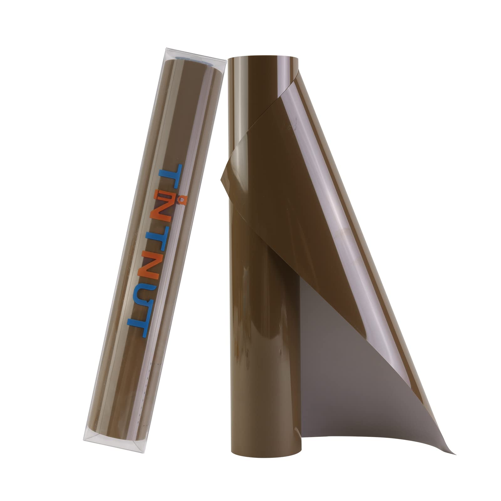 Tintnut Light Brown Heat Transfer Vinyl Roll,10"x6ft Iron on Vinyl
