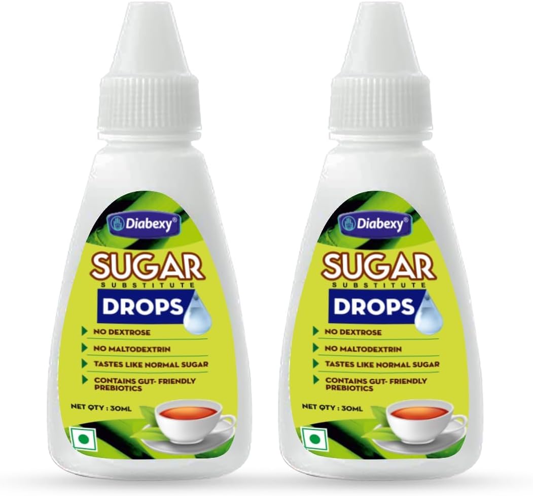 Diabexy Sugarfree Drops | Sugar -Free Liquid Sweetener-30ml (Pack of 2)