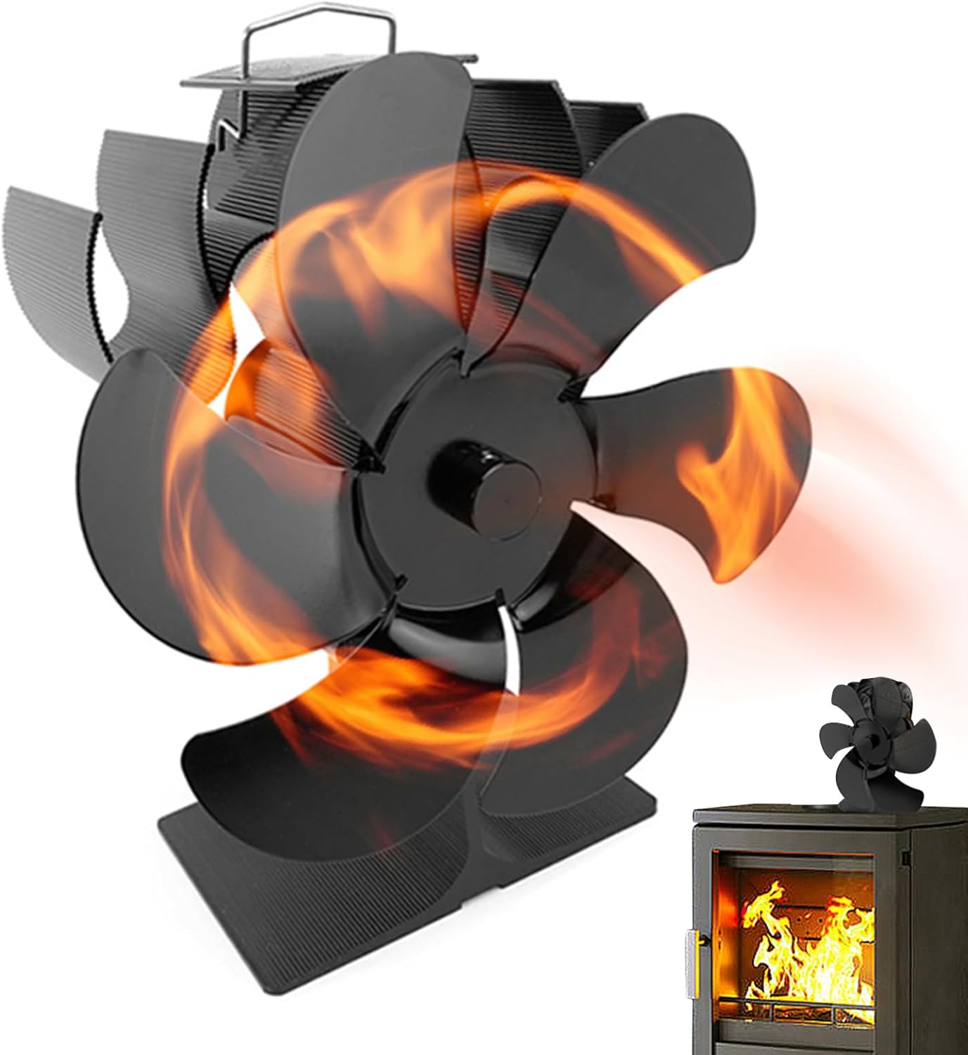Heat Fireplace Fan, Thermoelectric Stove Fan, Wood Burning