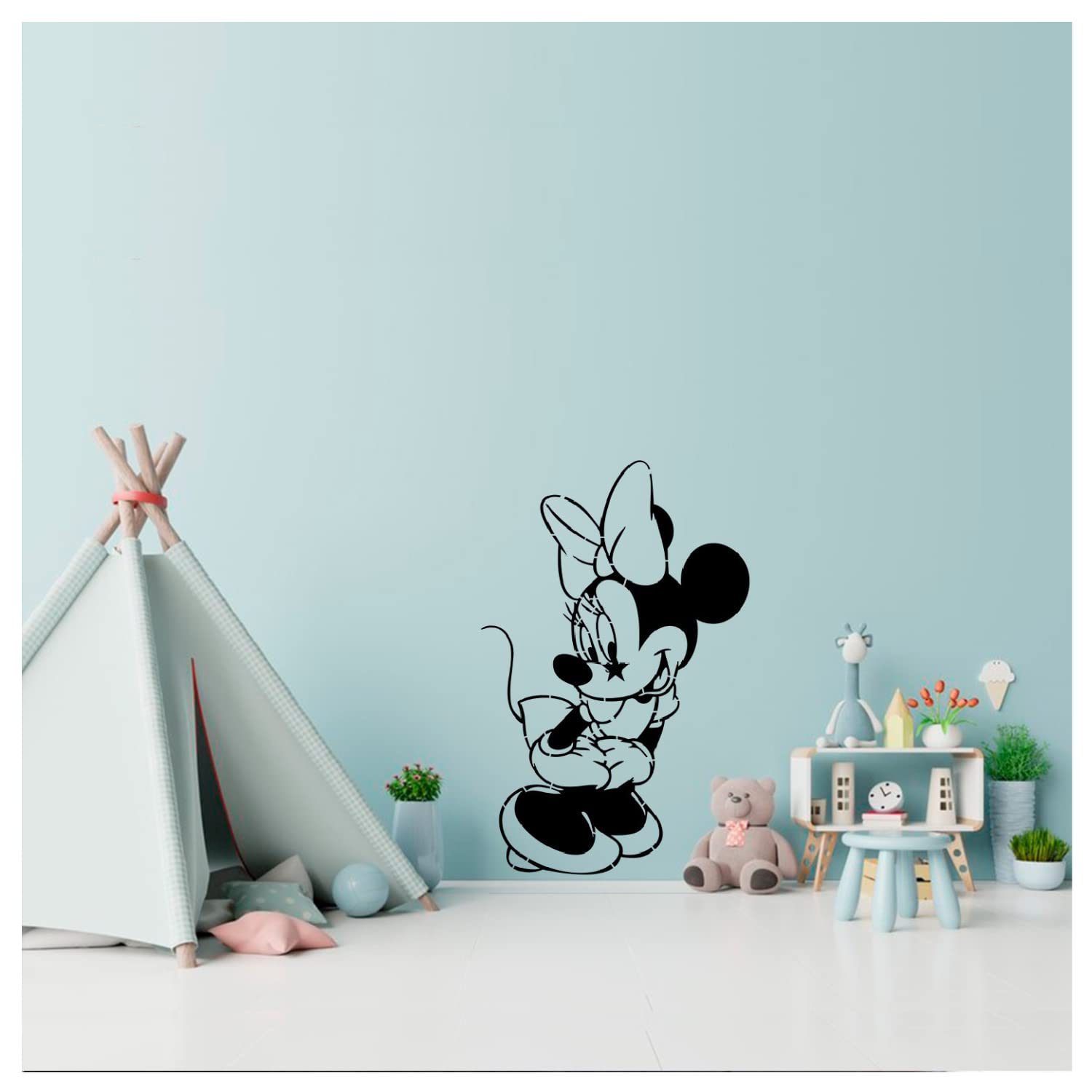 Kayra Decor Stencil for Wall Painting - Micky Design Pack of 1, 16 inch x 24 inch. (B079N87762) Amazon Price History, Amazon Price Tracker