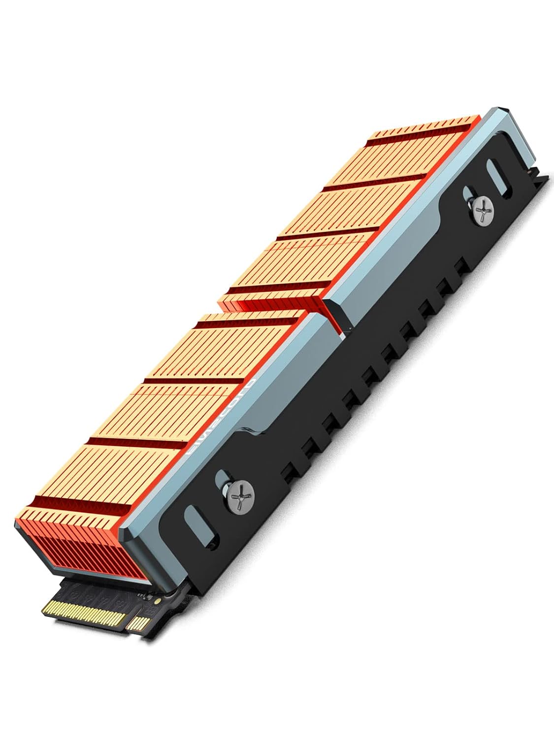 JEYI Copper M.2 HeatSink, Passive Nvme SSD Heatsinks with Cooper Fins