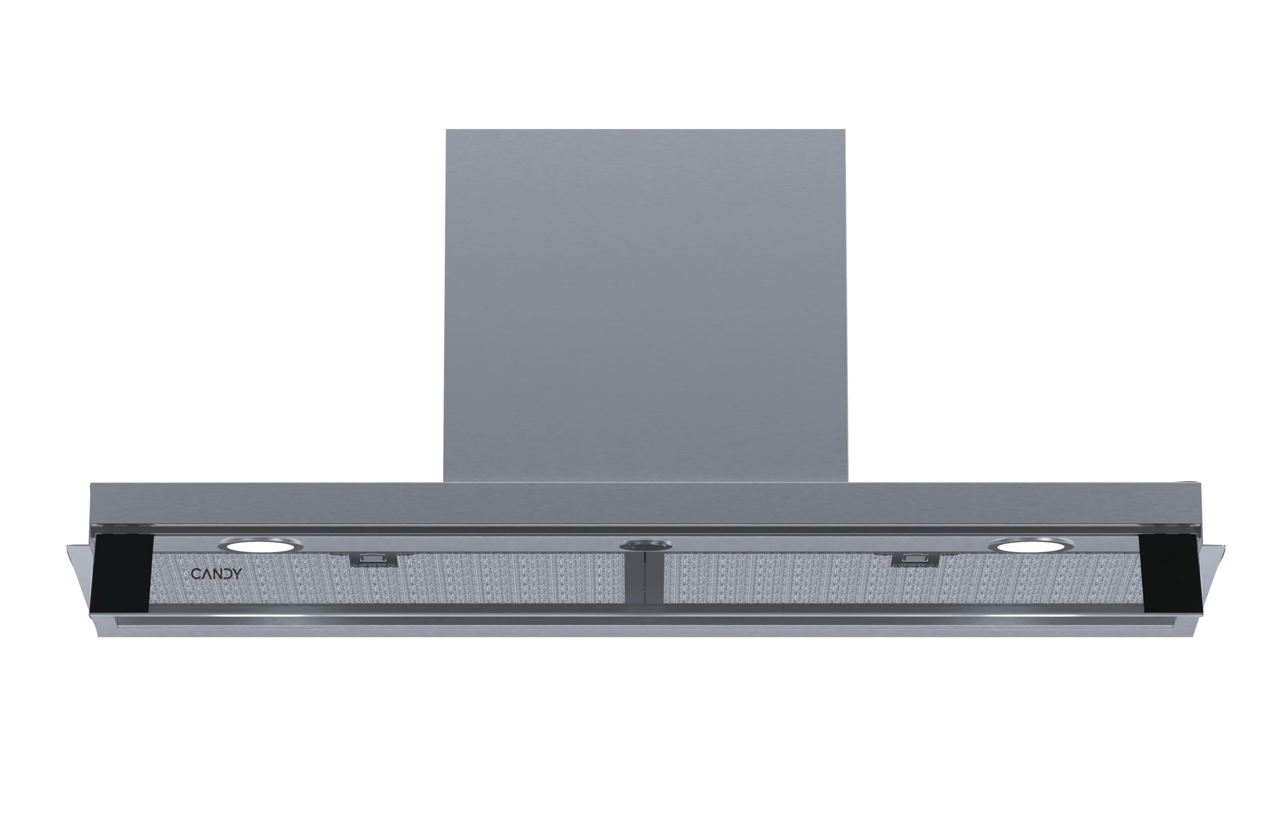 Candy CPY9MXVGG, Campana Integrada 90 CM, 3 Niveles de Potencia, 620 M3/H, Válvula Antiretorno, Filtro de Carbón, Filtro antigrasa de aluminio, Iluminación LED, 69DB, Inox