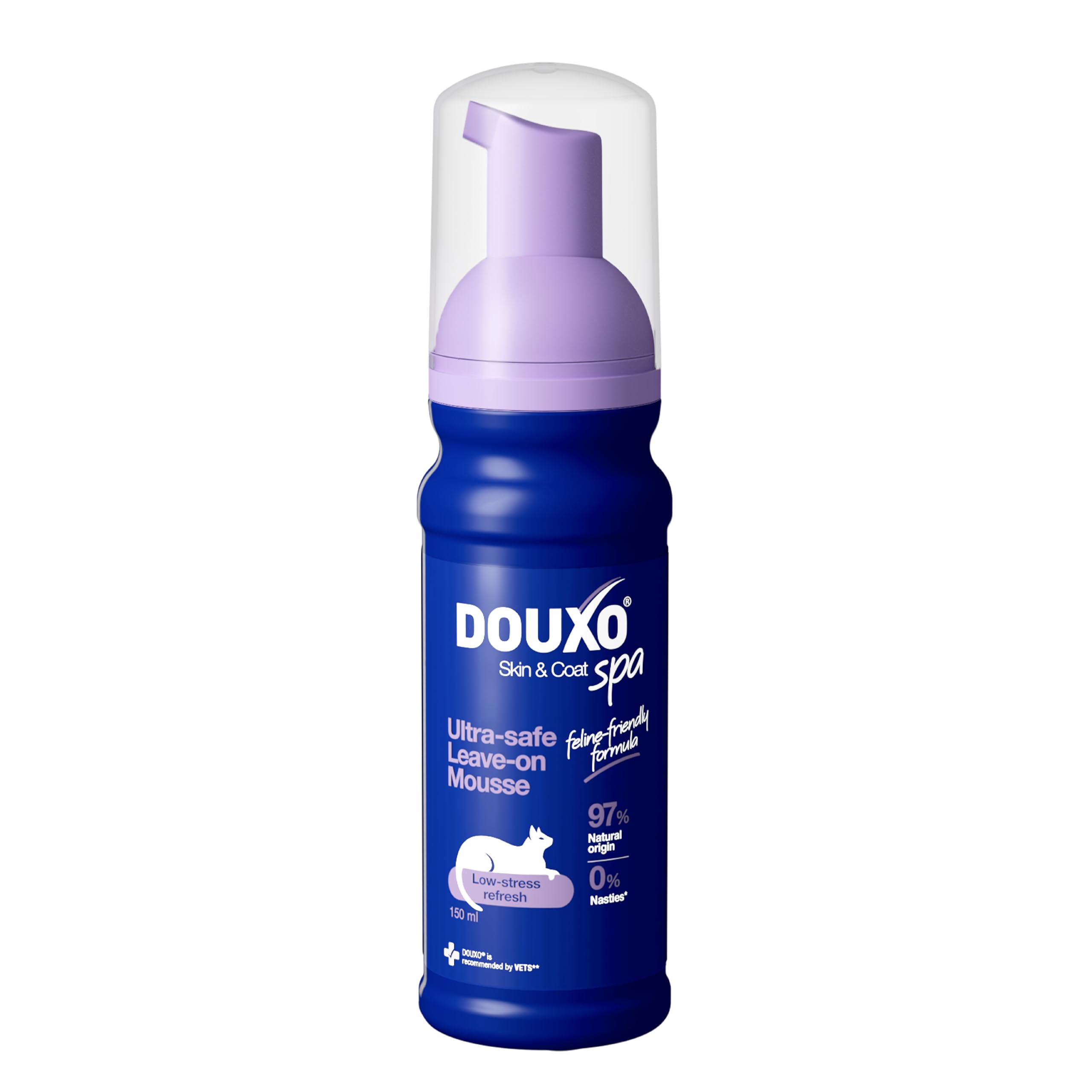 DOUXO Skin & Coat SPA Ultra-Safe Low-Stress Refresh Leave-on Mousse for Cats