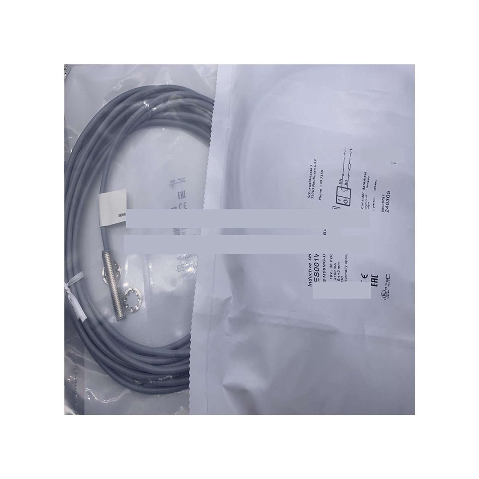 Détecteur M08MG-USC20B-BV05 capteur de proximité inductif cylindrique pour automatisme industriel