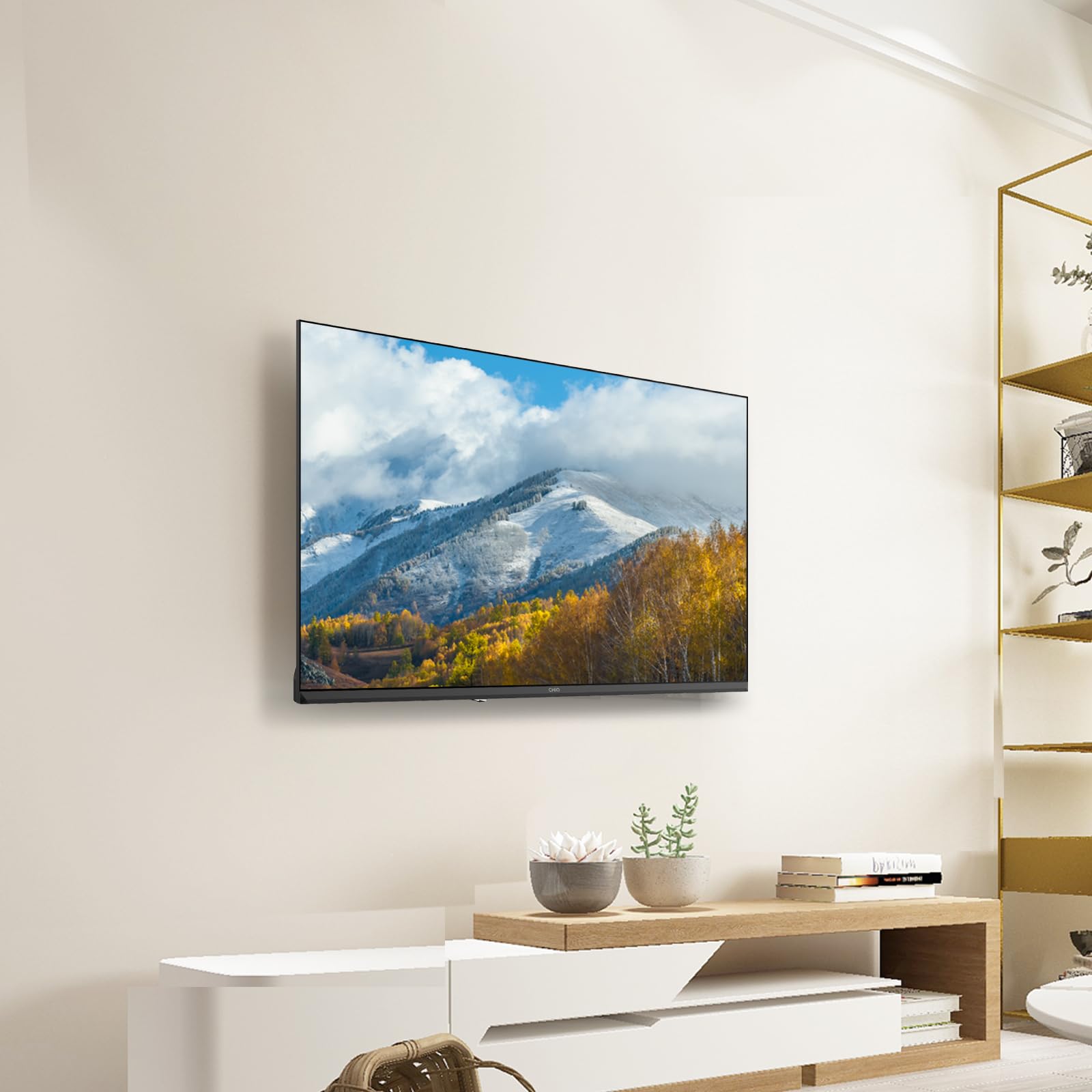 CHiQ LF32FT Smart TV 32 Inch (80 cm), Full HD, HDR10, Google TV OS, Dolby Audio,Chromecast Integrado, Diseño Metal Sin Marco, Sintonizador DVB-C/T/T2/S/S2