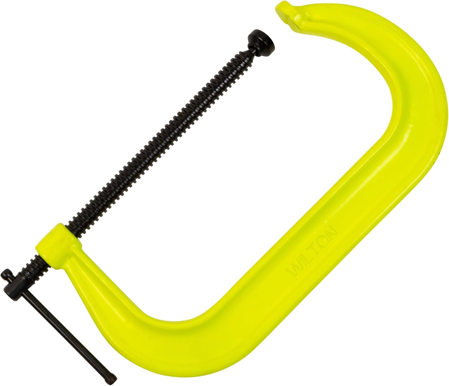 Wilton Hi-Vis C-Clamp, 4-1/4" Opening, 3-1/4" Throat, 6200 Lbs. Clamping Force (Model 404-SF)