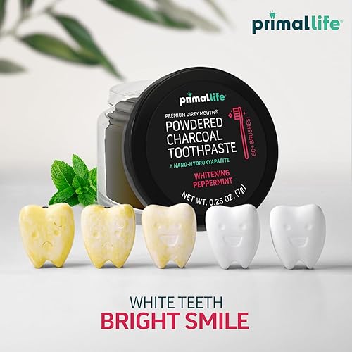 Miniatura 2 de Limpiador dental natural Dirty Mouth, en polvo, tamaño mini, suavemente pule, desintoxica, remineraliza y fortalece los dientes, mejor que la pasta