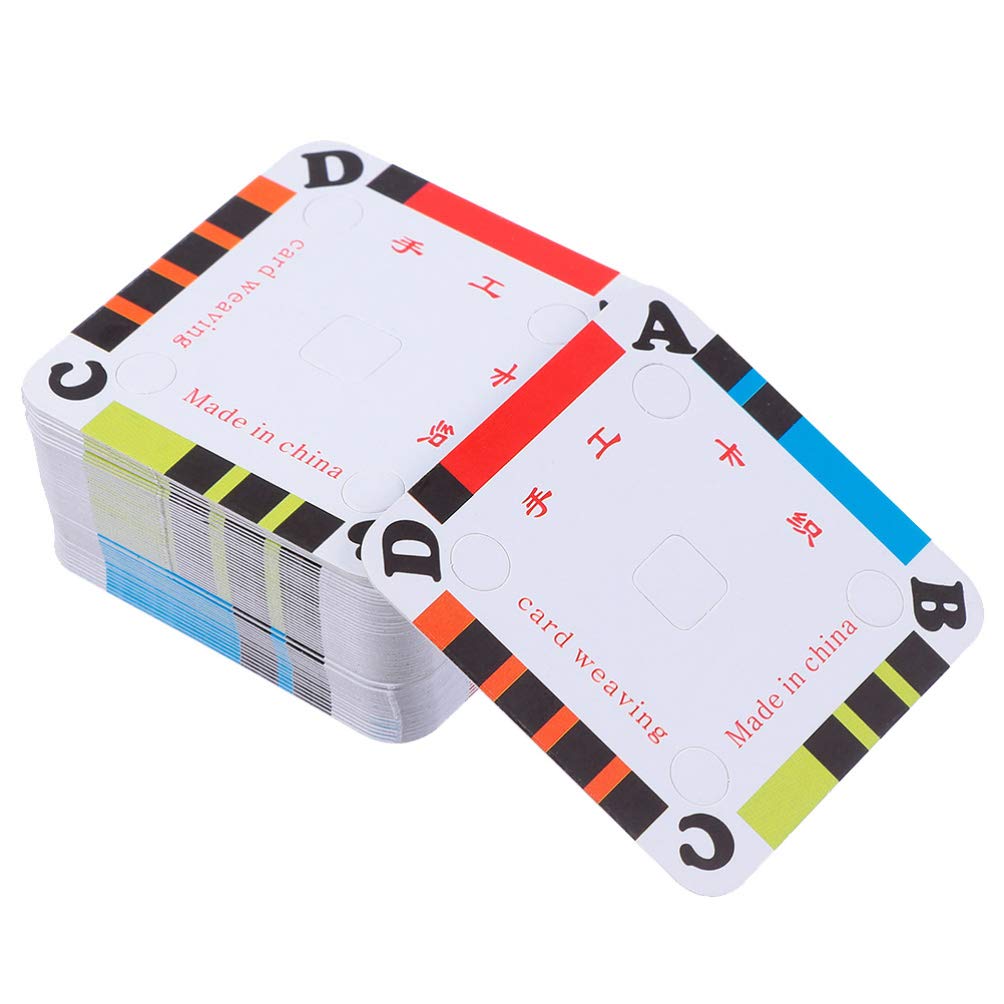 200Pcs Weaving Cards Tablet Cardboard Weaving Card Paper Loom Cards Handmade Weaving Card for Inkle Loom Weaving Supplies 5cm