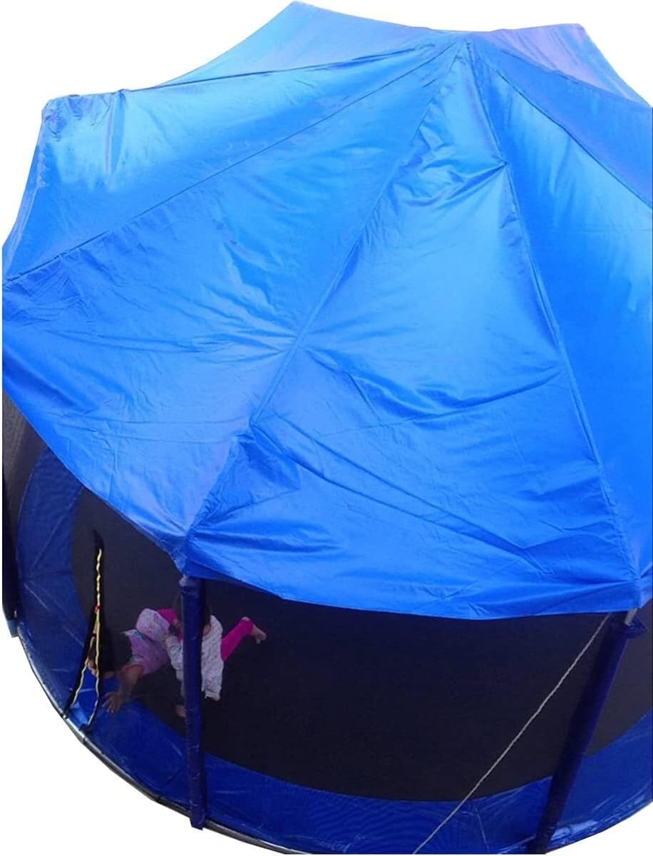 8FT Trampoline Canopy with Frame, Canopy Cover for Sunshine and Rain Snow, Backyard Outdoor Trampoline Tent Sunshade