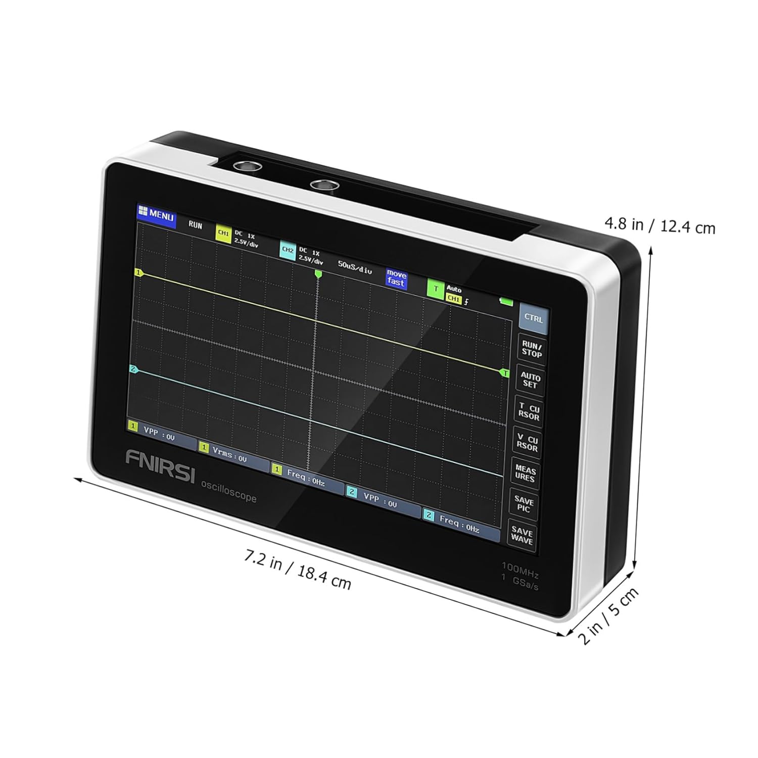 PRETYZOOM Dual Channel Digital Bandwidth Sampling Rate Touch Screen Testing Tool