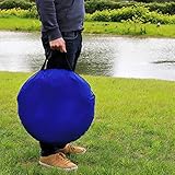 lionto Outdoor Tunnel robust für große & kleine Hunde, 300x50 cm, Faltbarer Spieltunnel für Kinder mit Heringen aus reißfestem Material, standhafter Agility Tunnel mit praktischer Tragetasche, blau