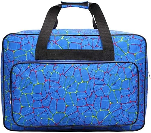 Miniatura 16 de Estuche de transporte para máquina de coser, bolsa de nailon, funda de almacenamiento acolchada con bolsillos y asas, adecuada para la mayoría