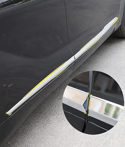 Miniatura 4 de Accesorios de automóvil para Toyota Highlander 2020 2021 2022 2023 Moldura de puerta lateral de carrocería (estilo cromado brillante) ABS 4 unidades