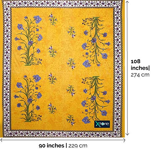 Xtore Yb Traditional Jaipuri Print Bed Sheet With 2 Pillow Covers (100% Cotton) (90 X 108 Inches)- Premium Quality #TOP4