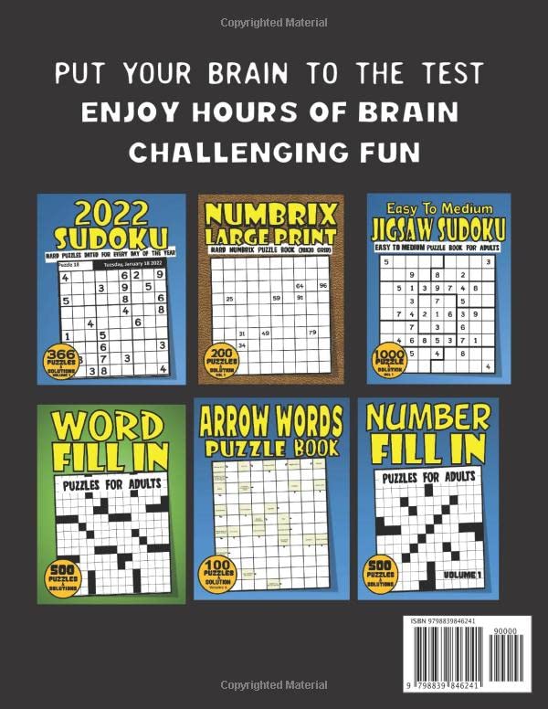 Miniatura 2 de Calcudoku Puzzle Book 300 Hard & Difficult Large Print Calcudoku Puzzles For Adults Seniors & Elderly With Solutions (Calcudoku Puzzle Books For