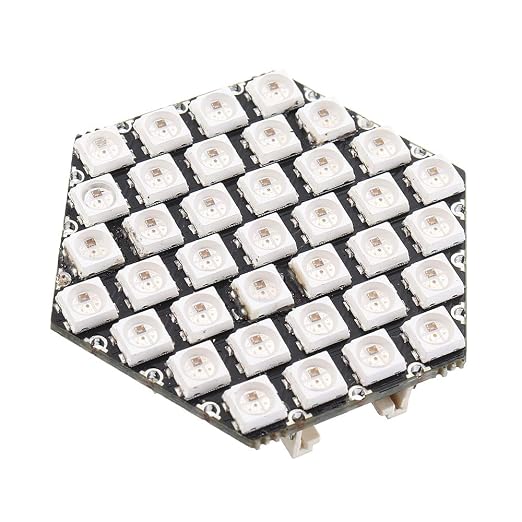 M5stack Led Amazon.co.jp: M5Stack?WS6812?37個HEX?RGB?LED六角形LEDボード、3?GROVEポート付き ...
