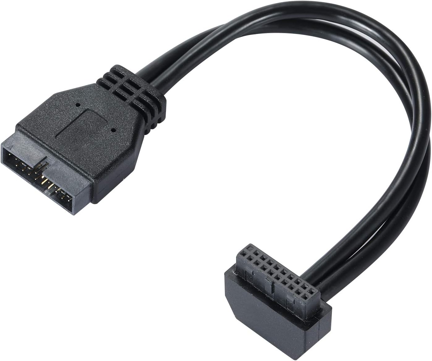 SATA USB Extension Cable - USB3.0 Motherboard Front 19 Pin Male to Female Extension Cable 18cm High-Speed Connection (The Interface Faces Outward)