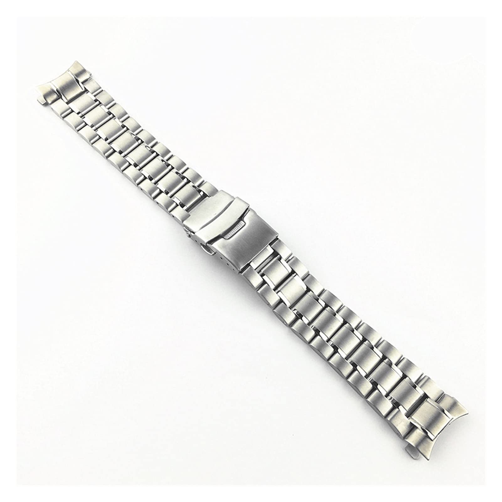 Cinturini, Cinturino for Orologio con estremità Curva, Cinturino for(Silver Gold,22mm)