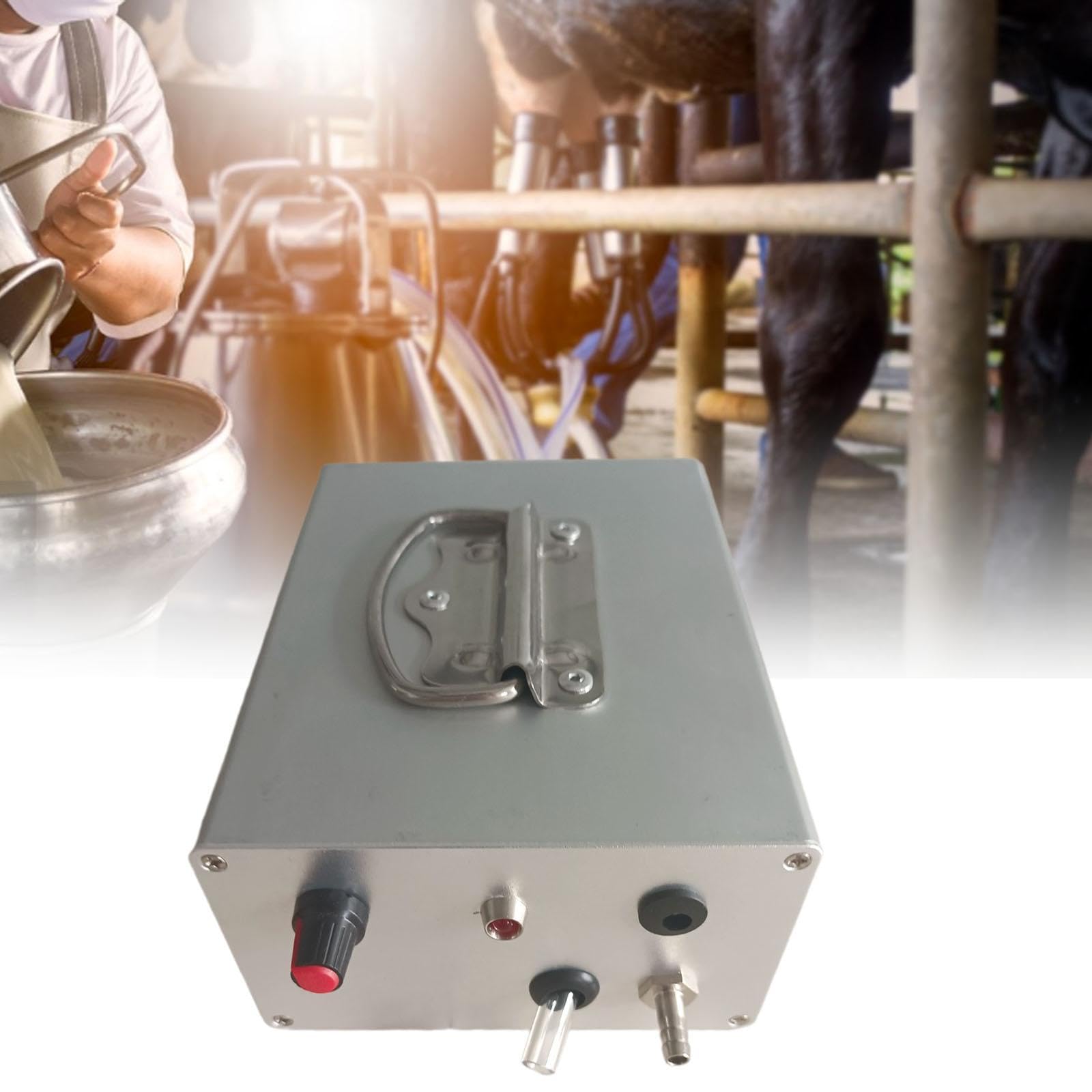 perfk Bomba de vacío de ordeño, Pieza de la máquina de ordeño eléctrica Recargable, Equipo de ordeño, ordeñador automático de Cabra para Caballo, Cabra,