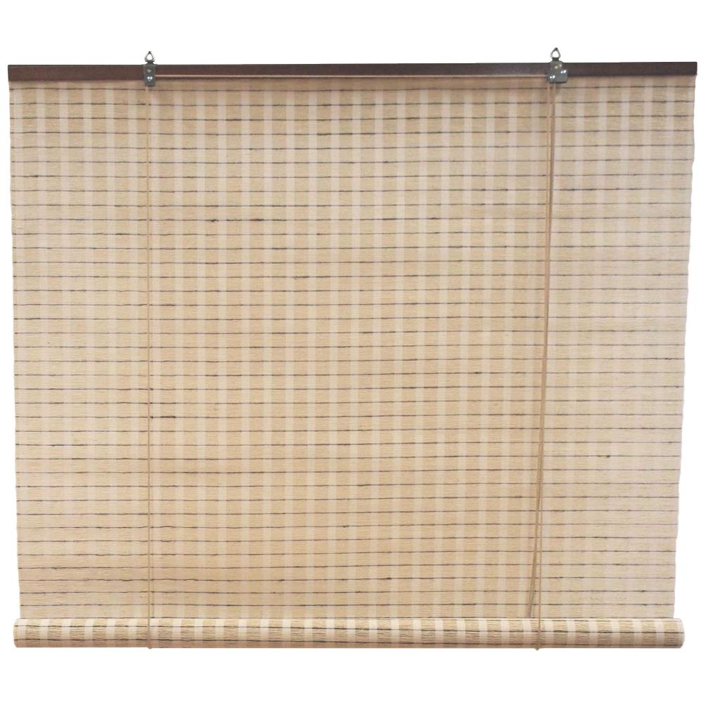 Amazon｜ロールスクリーン おしゃれ 麻スクリーン ベージュ W88×H135cm