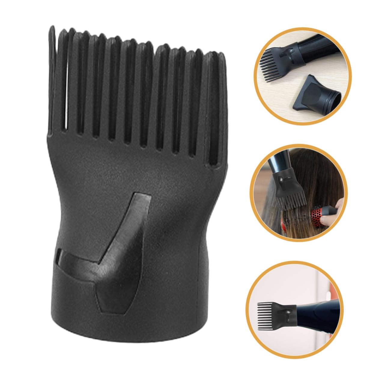 15pcs Hair Dryer Diffuser Comb Attachment Professional High-temperature Resistant Nozzles for Efficient Blow Drying for Curly and Wavy Hair Styling