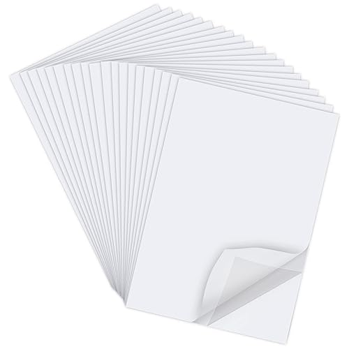 ISUSSER Hojas de cinta adhesiva transparente de doble cara de tamaño A4 de 8.3 x 11.5 pulgadas, cinta adhesiva súper fuerte, arte de bricolaje,